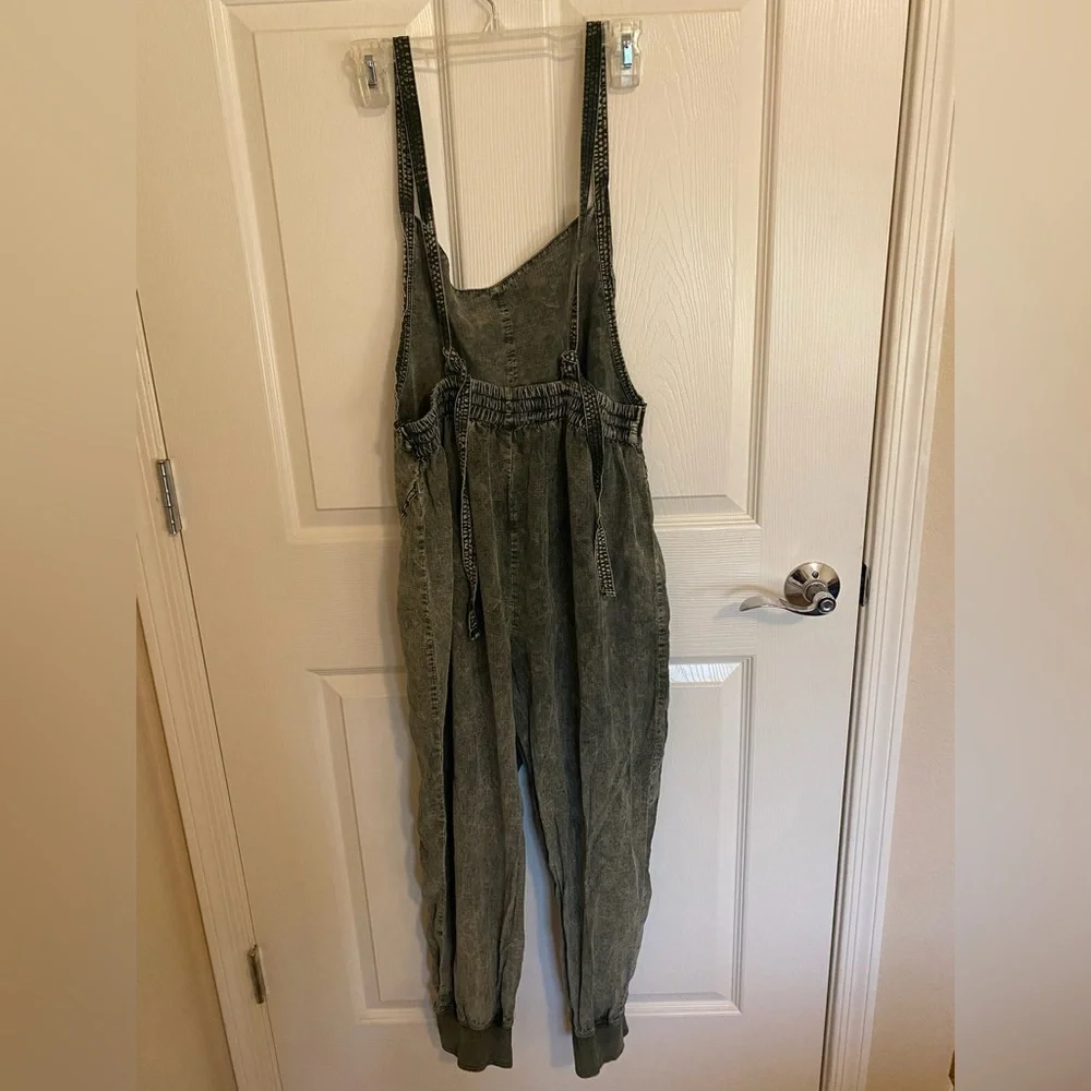 Free People Movement Split Rock Jumpsuit Vintage Black Size Medium - Picture 3 of 7